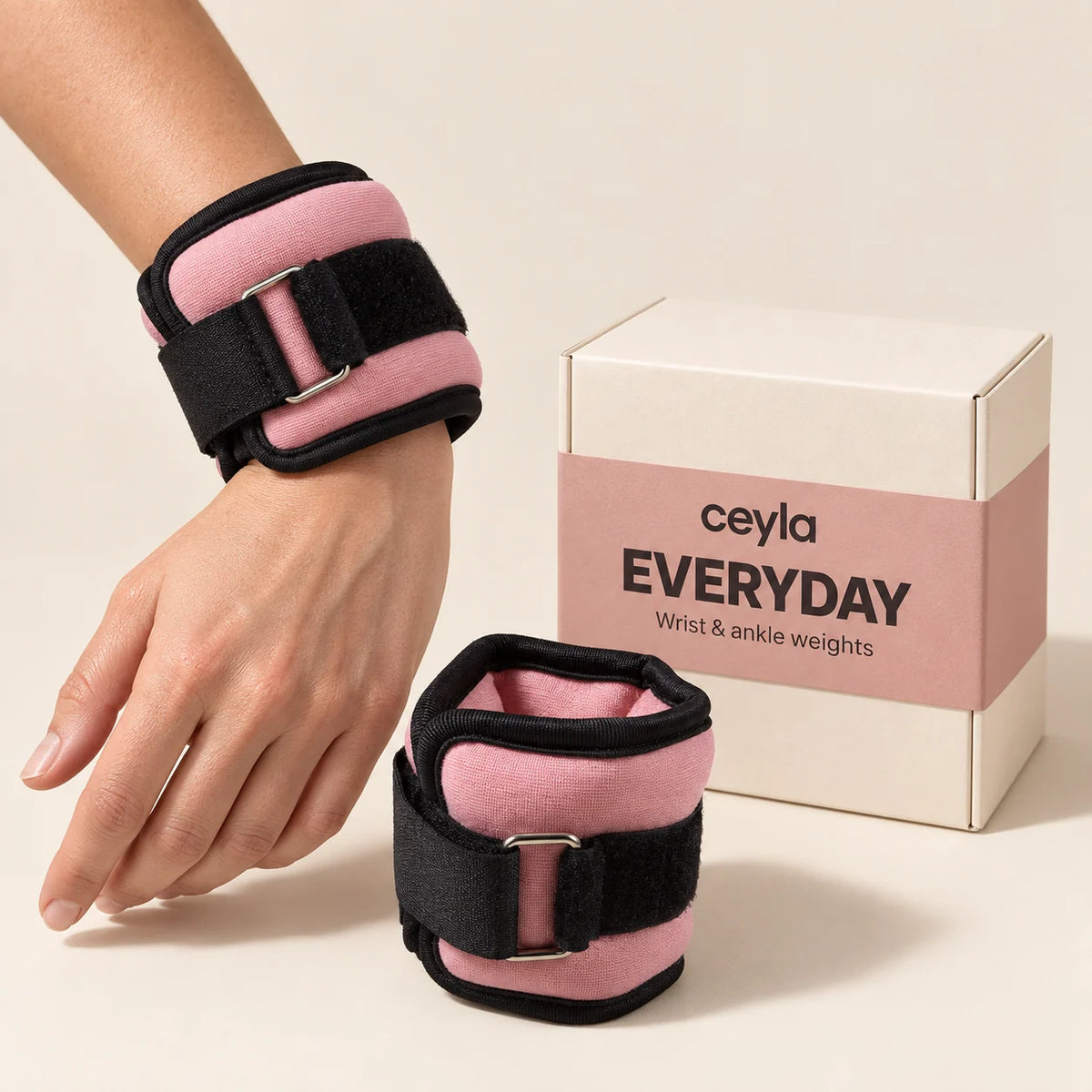 Pink Ceyla Everyday pair with branded packaging concept