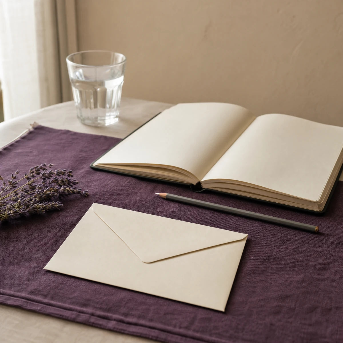 The materials for a remote-viewing practice session