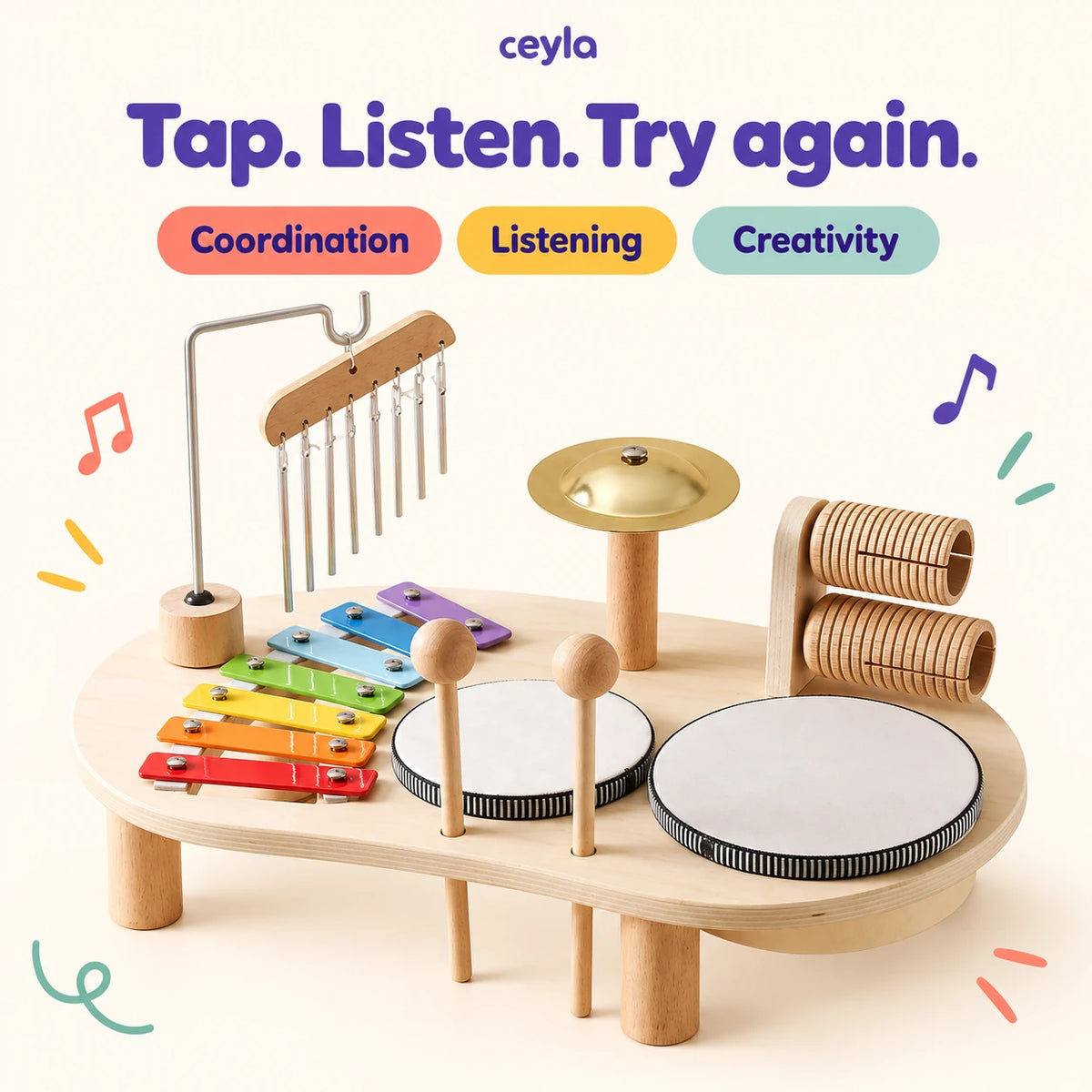 Tap, listen, try again with Ceyla Little Symphony