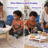 Watching music and making music: a comparison of screen viewing and hands-on musical play