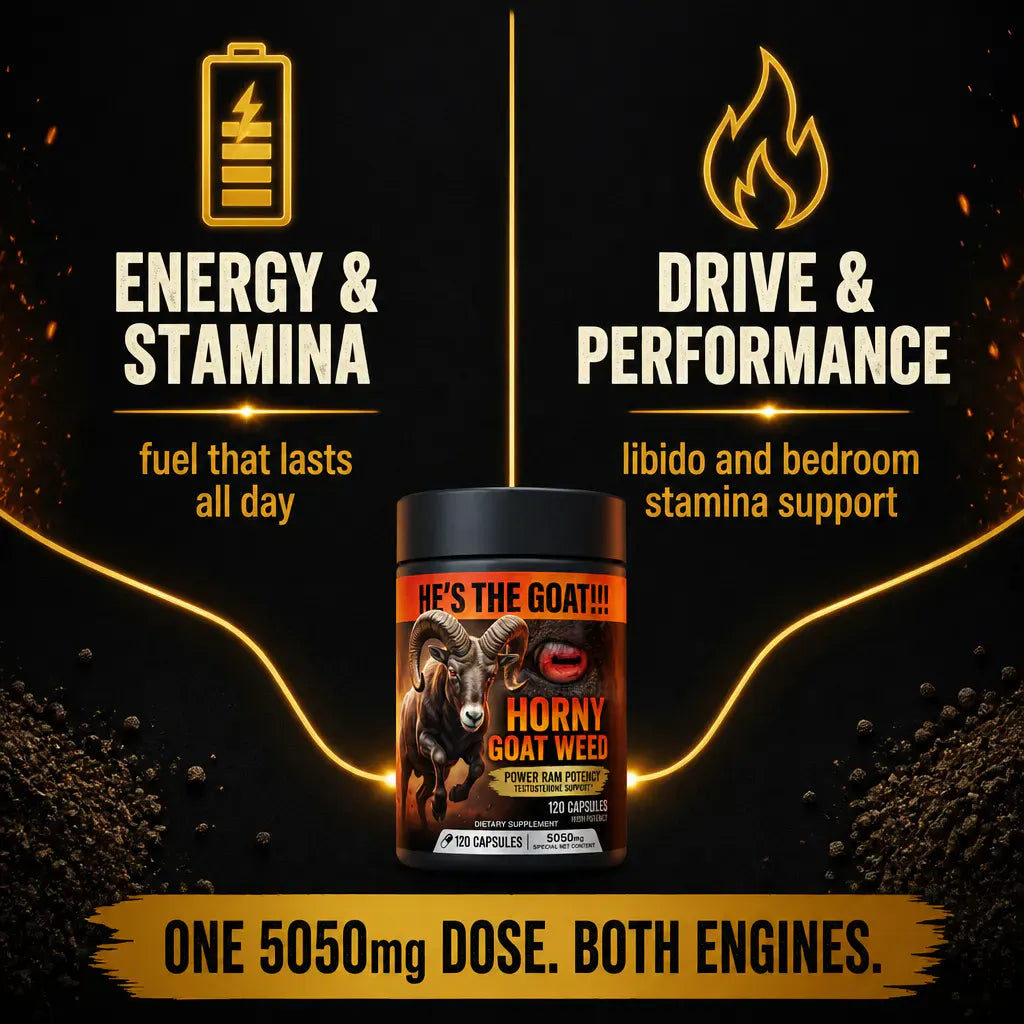 Energy and stamina, drive and performance — one 5050mg dose
