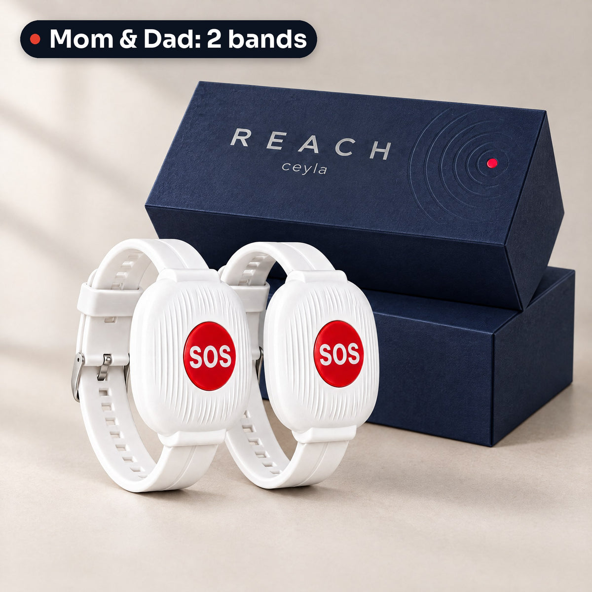 Mom and Dad pack with two Reach bands